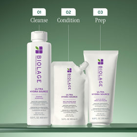 Biolage label close-up displaying vegan and paraben-free benefits