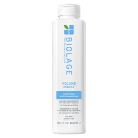 Biolage bottle front view showing volume boost conditioner and benefits