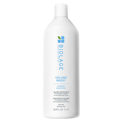 Biolage bottle front view showing volume boost benefits