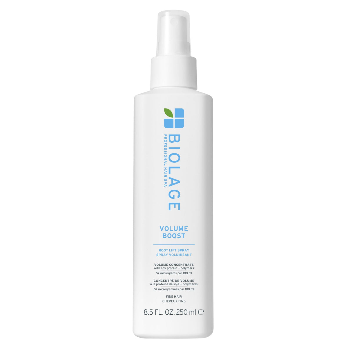 Biolage bottle front packaging showing volume boost branding and size