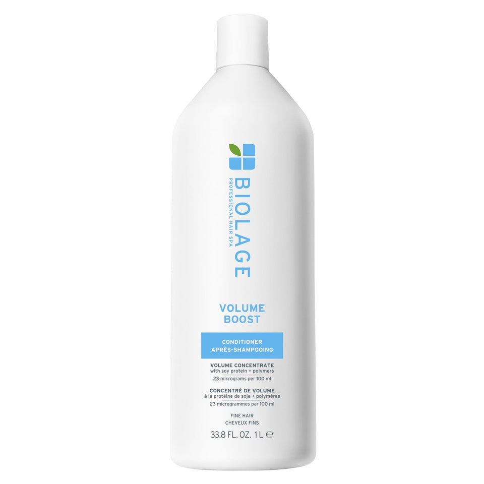 Biolage front bottle view showing label and volumizing benefit