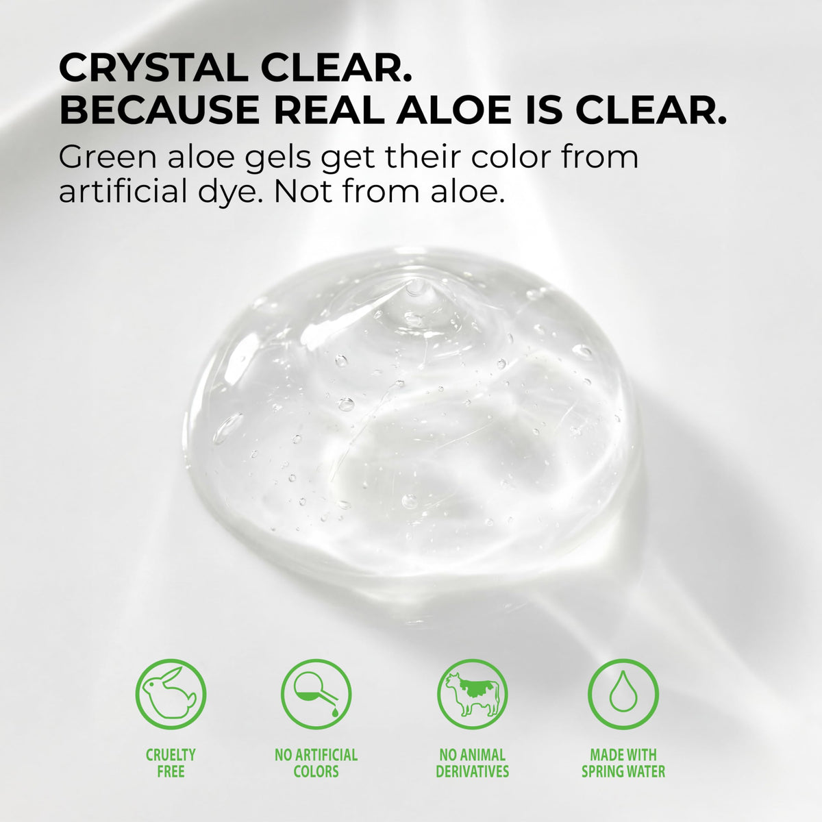 Bioland aloe vera gel hand application demonstrating quick absorption and cooling comfort