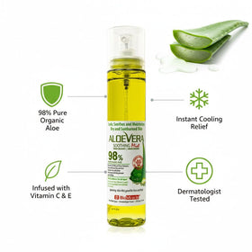 BioMiracle spray closeup demonstrating fine mist for instant cooling relief