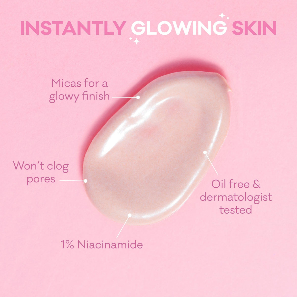 Bioré applied under foundation acting as a smoothing primer
