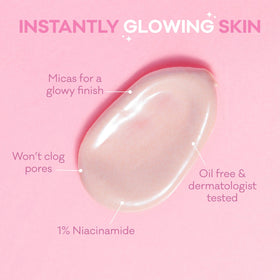 Bioré applied under foundation acting as a smoothing primer