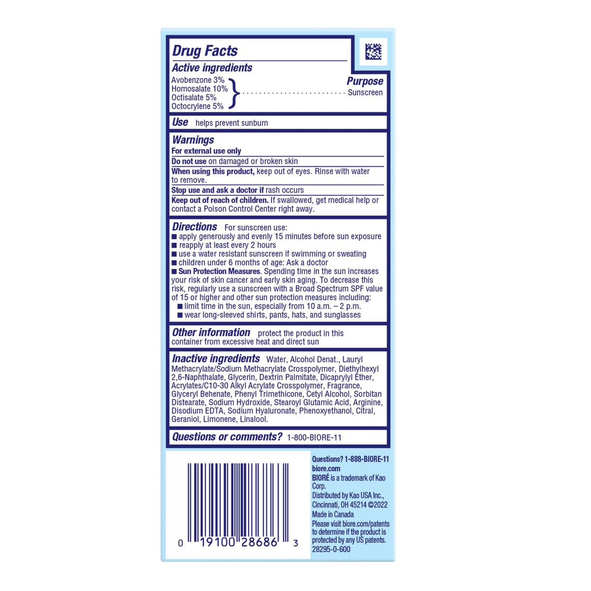 Biore on bathroom counter in morning routine showing everyday protection benefit