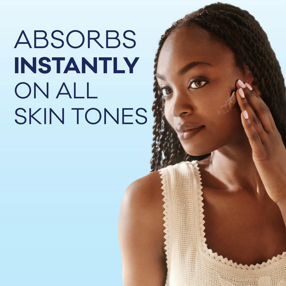 Biore set next to makeup illustrating primer smoothing benefit