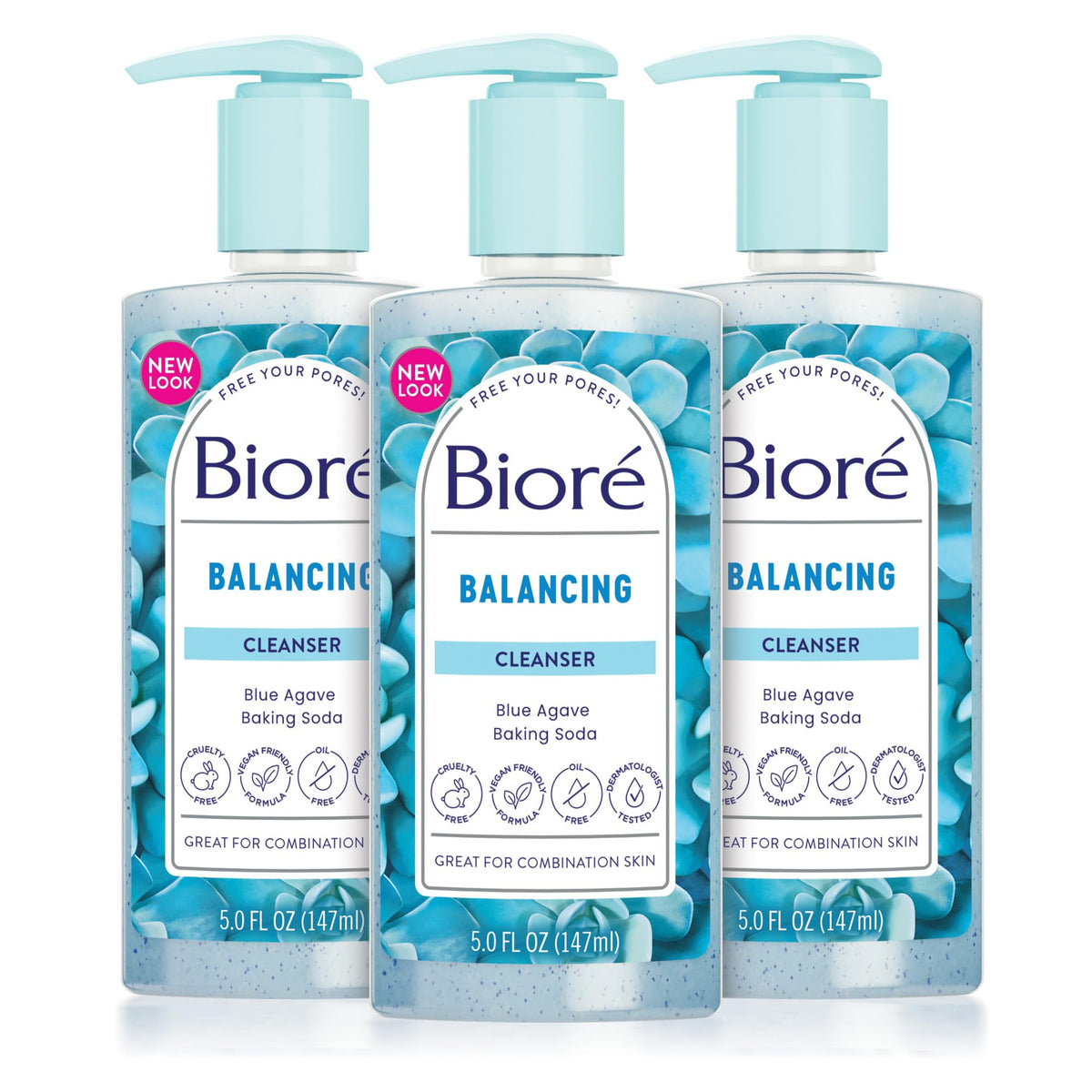 Bioré front packaging showing cleanser benefits and 6.77 oz size