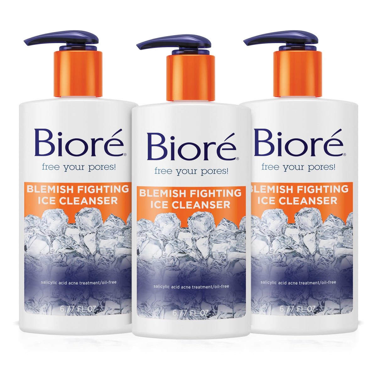 Bioré front packaging showing three tubes and clear product identity