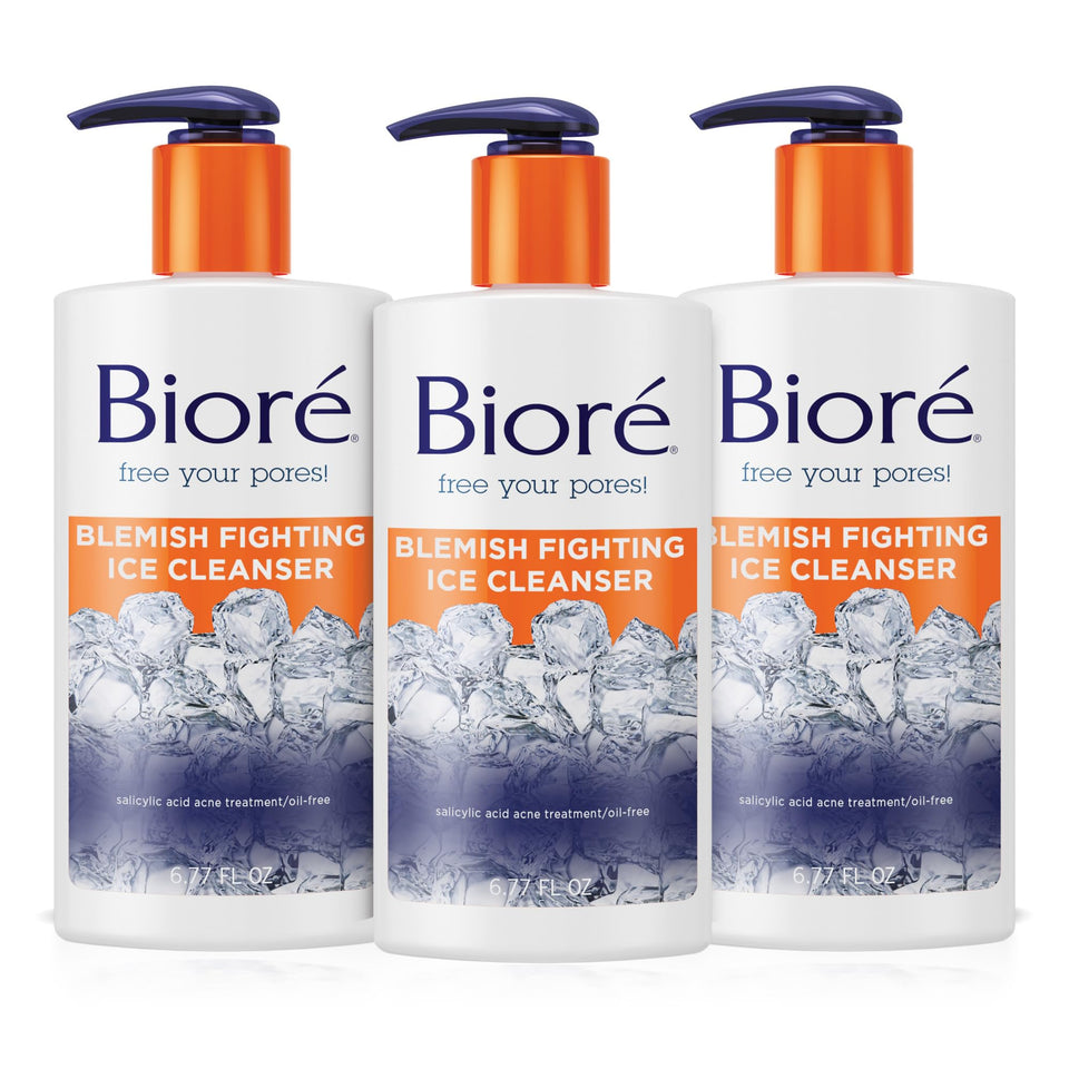 Bioré front packaging showing three tubes and clear product identity