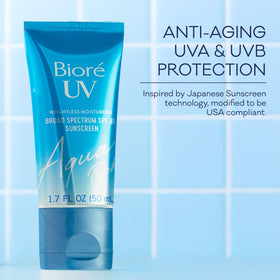 Bioré hyaluronic acid dropper graphic emphasizing moisture boost