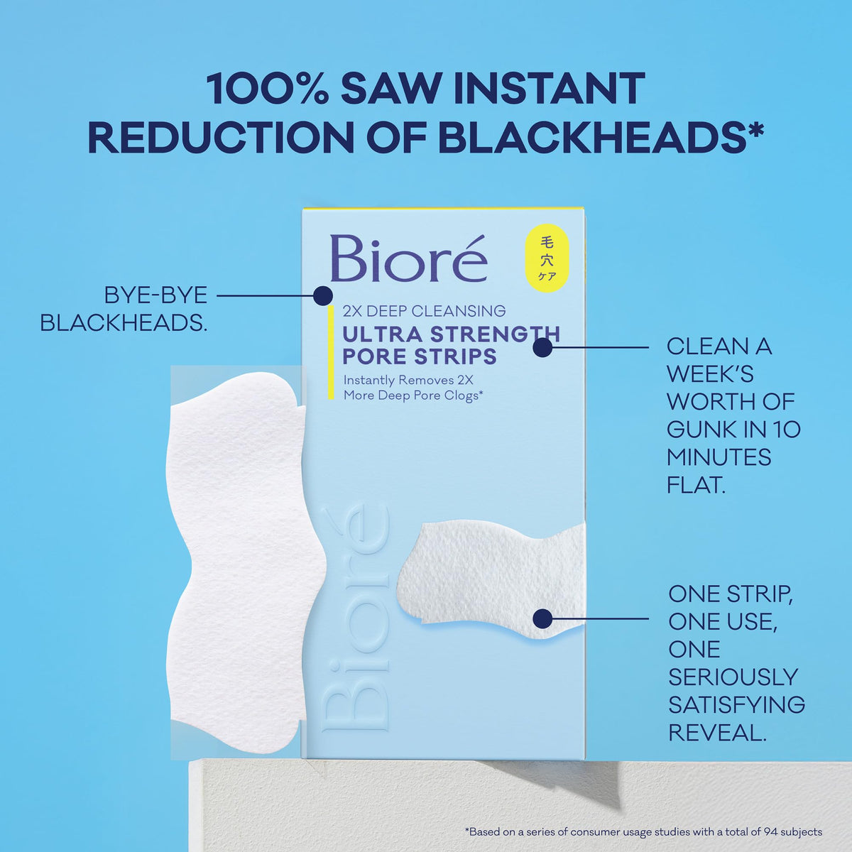 Bioré on bathroom counter in routine setting showing simple at‑home treatment
