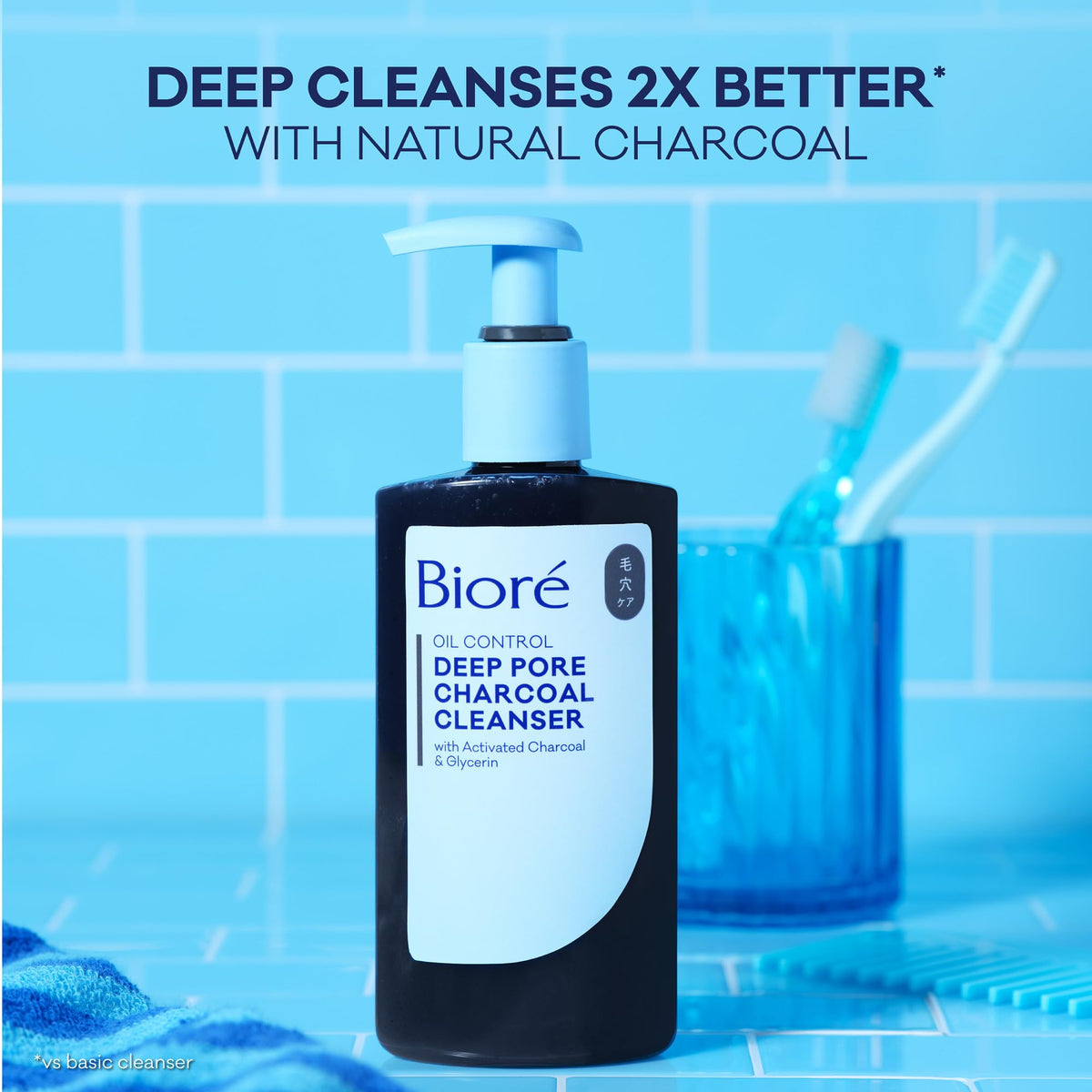 Bioré pump dispensing drops for controlled daily use
