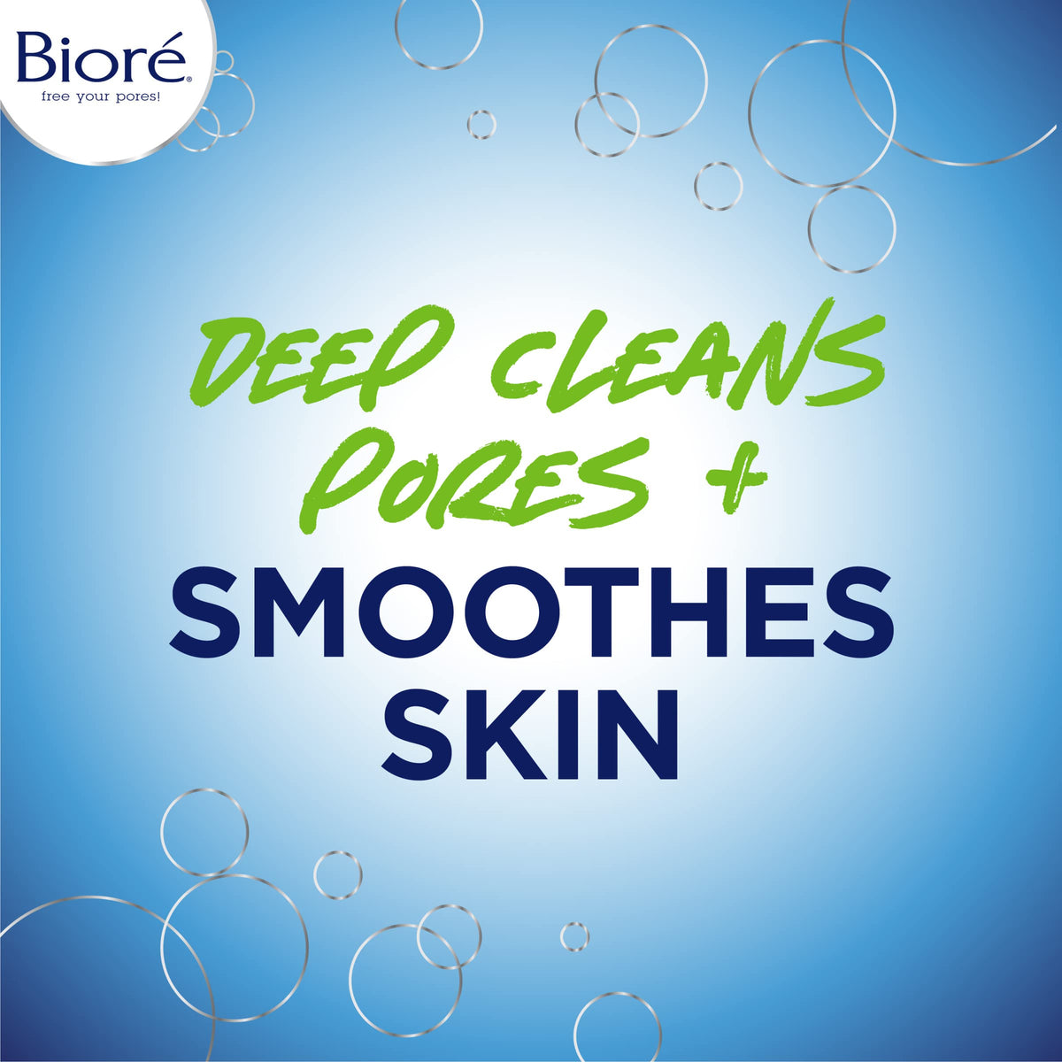 Bioré scrub held in hand to show 5 ounce scale and travel-friendly size benefit