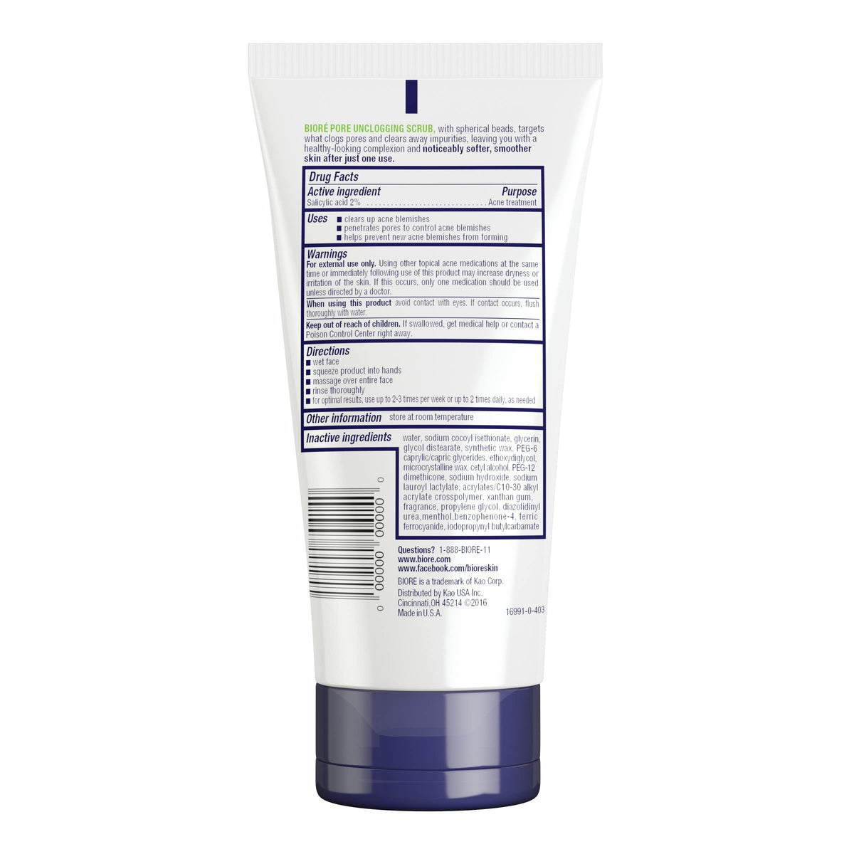 Bioré scrub on bathroom shelf in lifestyle scene emphasizing daily routine benefit