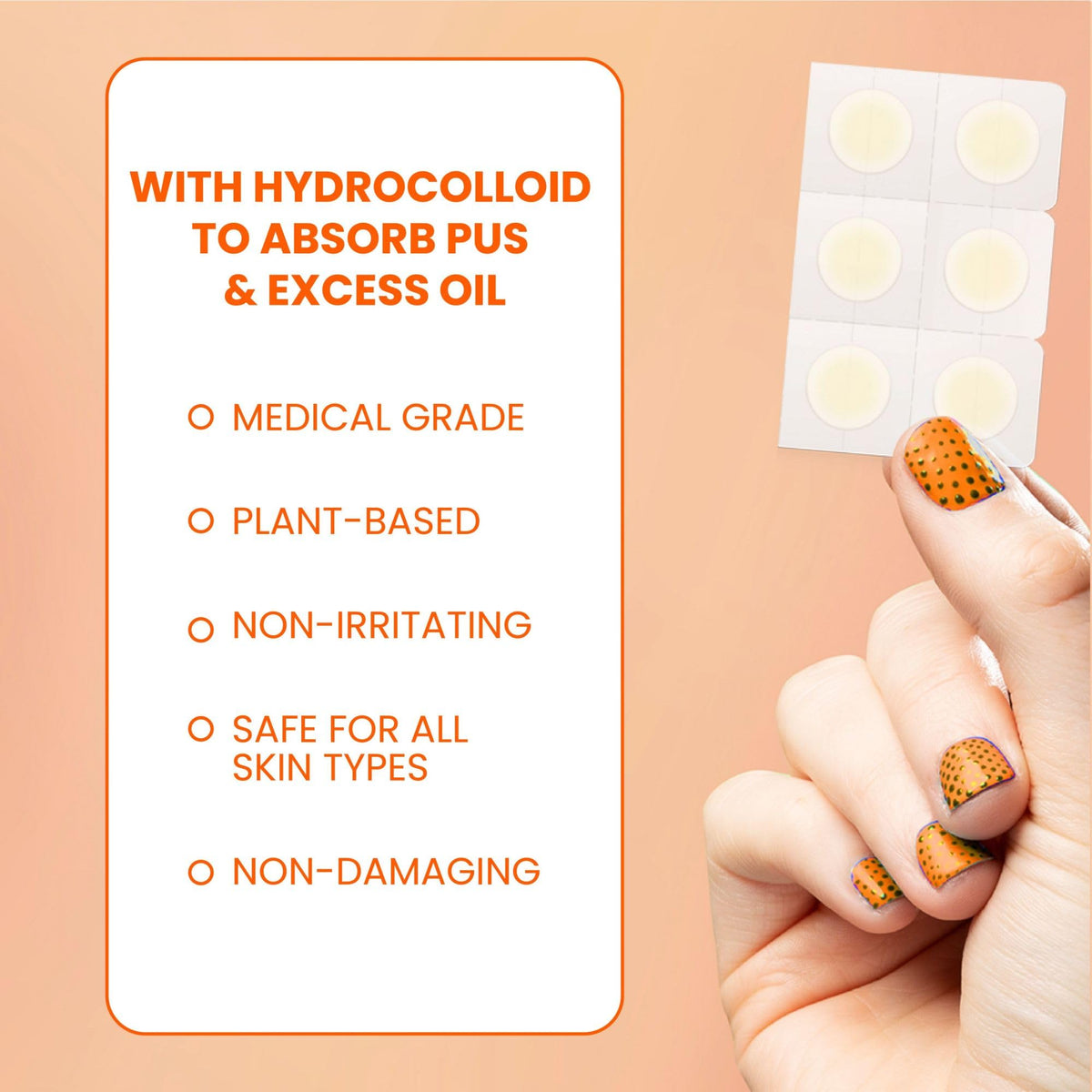Biore sheet with patches being peeled, showing easy single-use removal