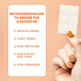 Biore sheet with patches being peeled, showing easy single-use removal