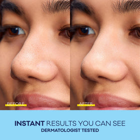 Bioré strip held in hand to show true size and easy single‑use convenience