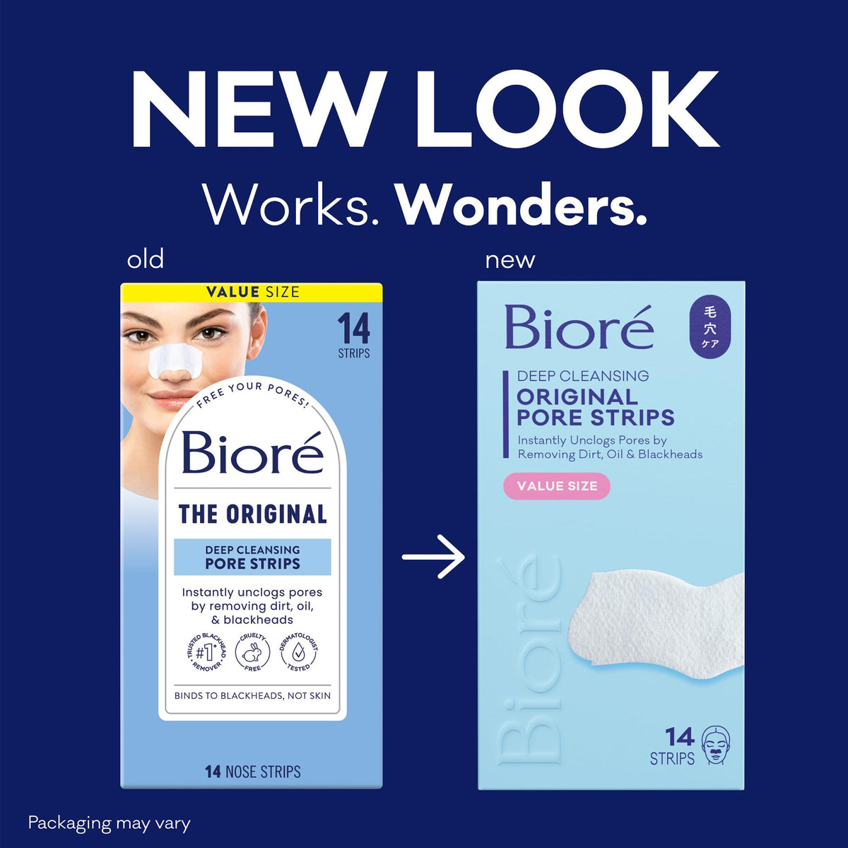 Bioré close-up of strip texture highlighting adhesive surface and extraction power