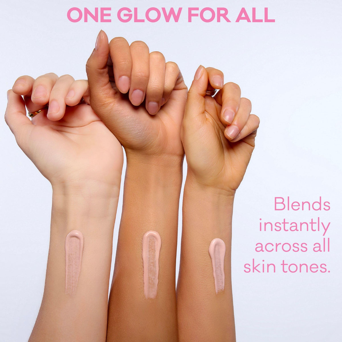 Bioré sunscreen spread evenly showing broad-spectrum coverage