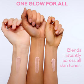 Bioré sunscreen spread evenly showing broad-spectrum coverage