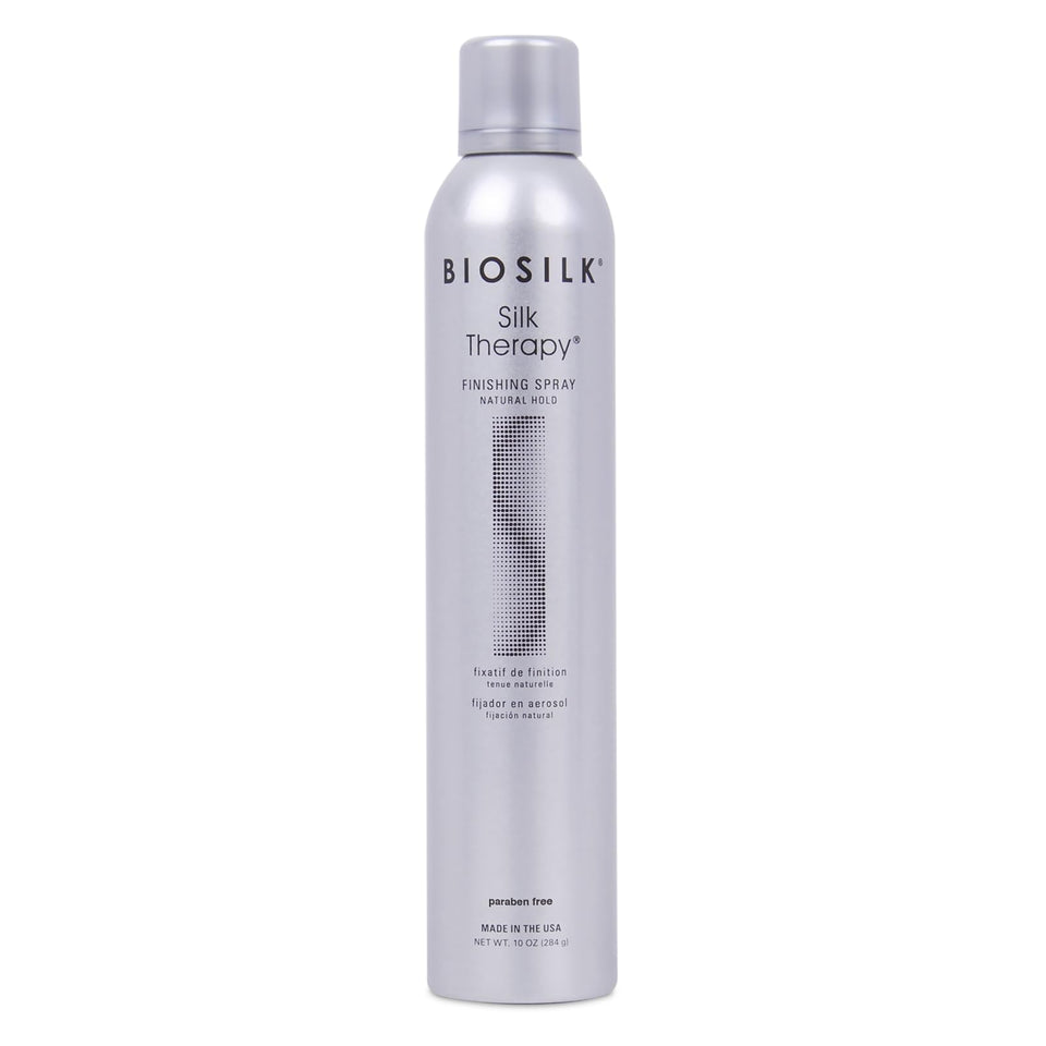 BioSilk front packaging showing label and 10 oz size with product benefit