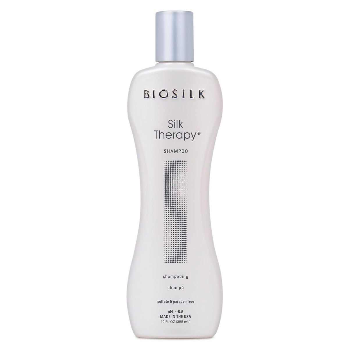 BioSilk front packaging 12oz shows product and benefits