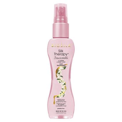 BioSilk front packaging of Irresistible 2.26 oz showing bottle and scent benefit