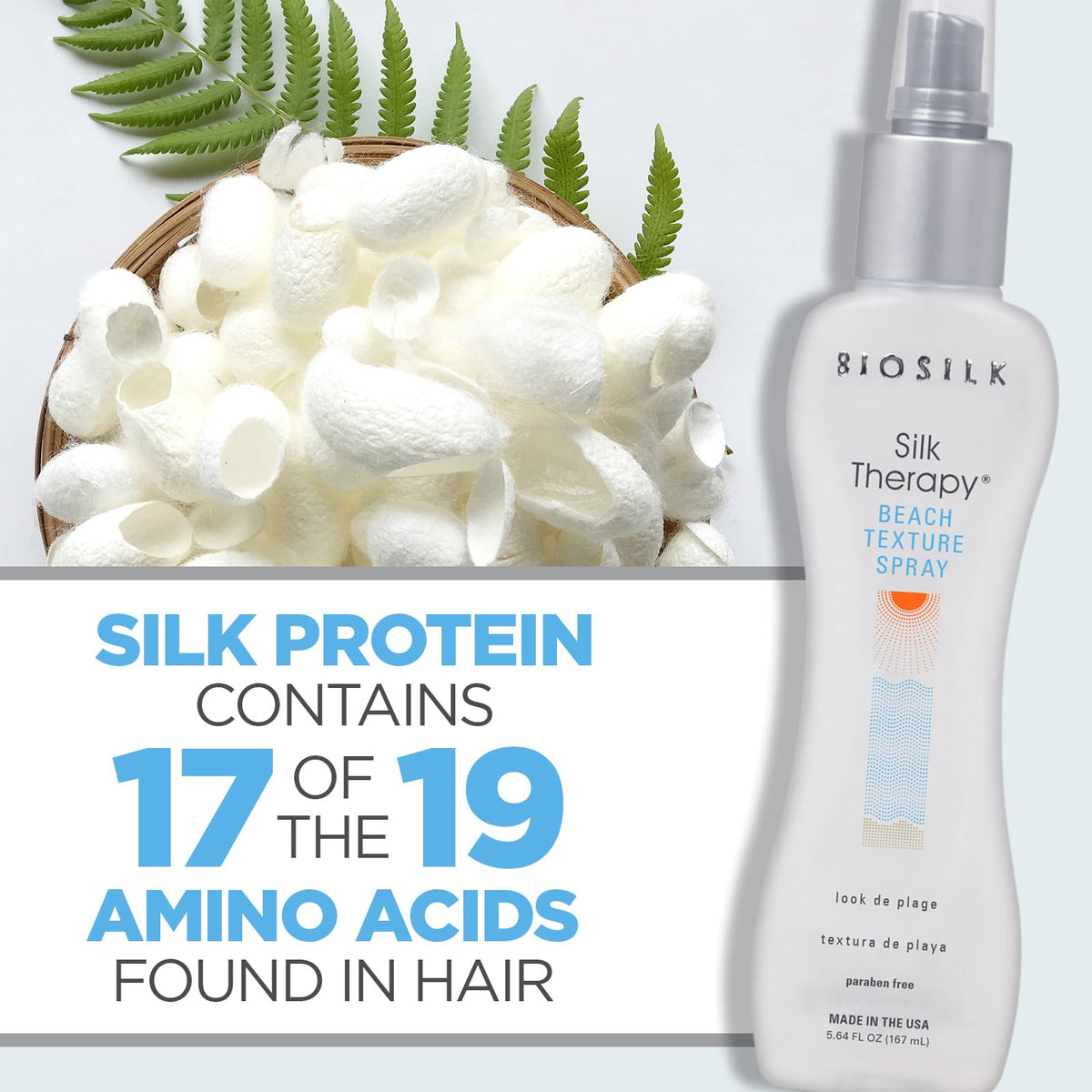 Hand holding BioSilk bottle for size comparison and convenience on the go