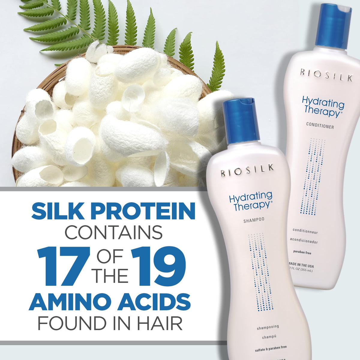 BioSilk duo in bathroom lifestyle scene for daily hydration routine