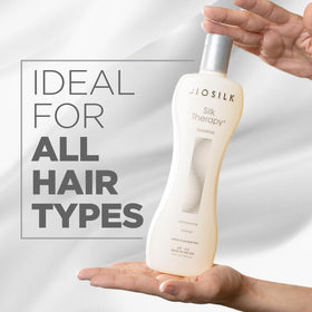 BioSilk in-shower use demonstrating cleansing and easy rinsing