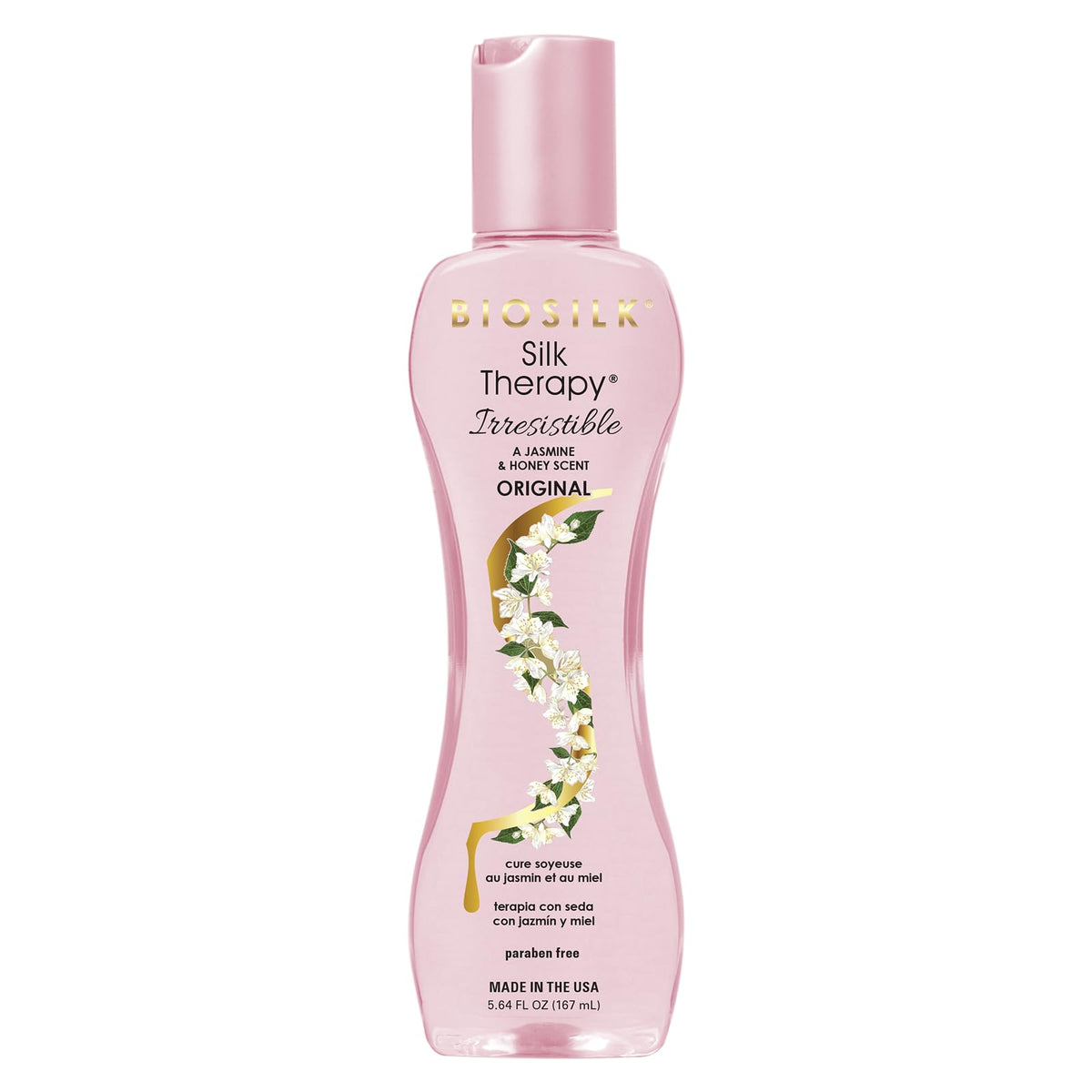 BioSilk front packaging showing bottle and scent for quick recognition and appeal