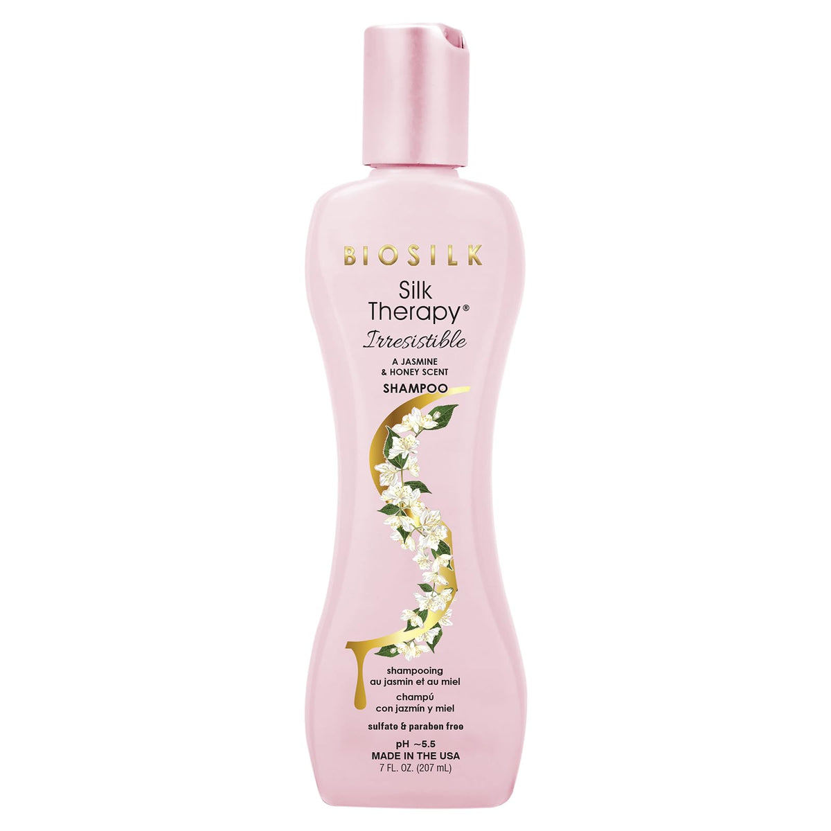 BioSilk front packaging showing bottle and soft scent appeal