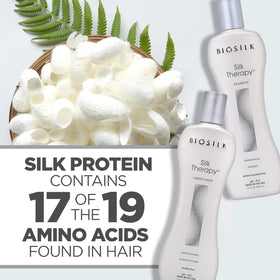 BioSilk label ingredients detail showcasing silk proteins and botanical extracts