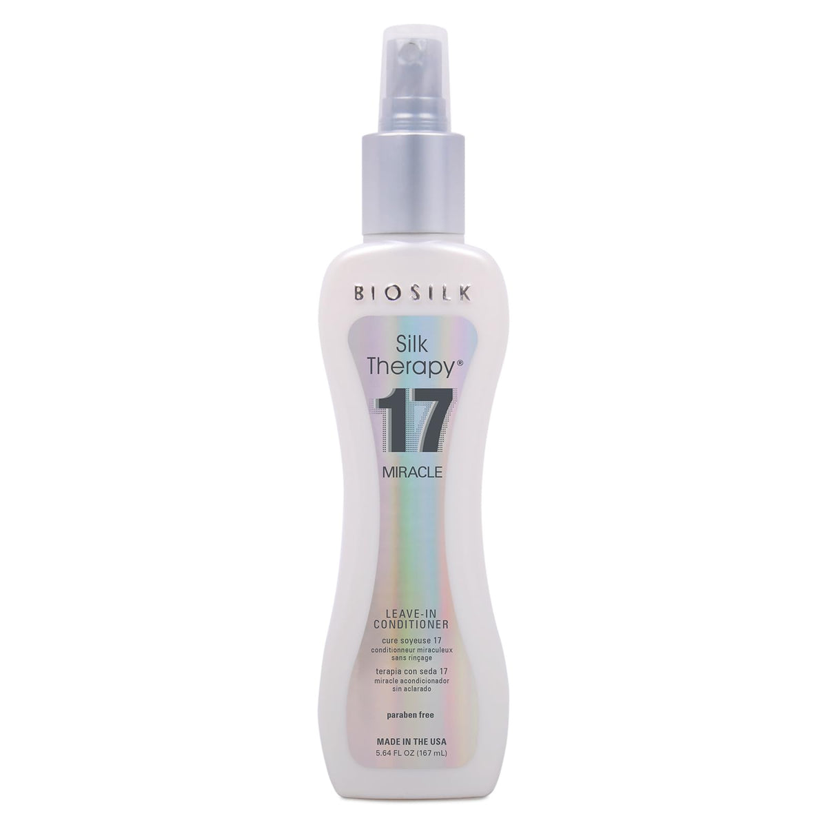 BioSilk Miracle 17 front packaging showing bottle and branding for quick ID and benefit