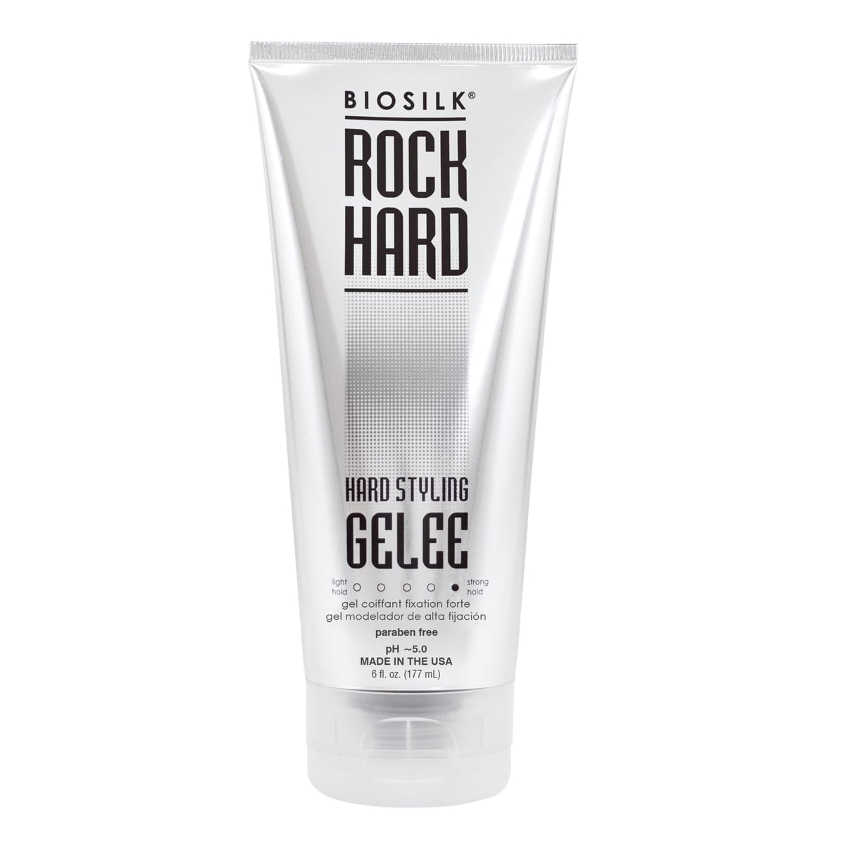 BioSilk front packaging showing label and 6 oz size with glossy benefit
