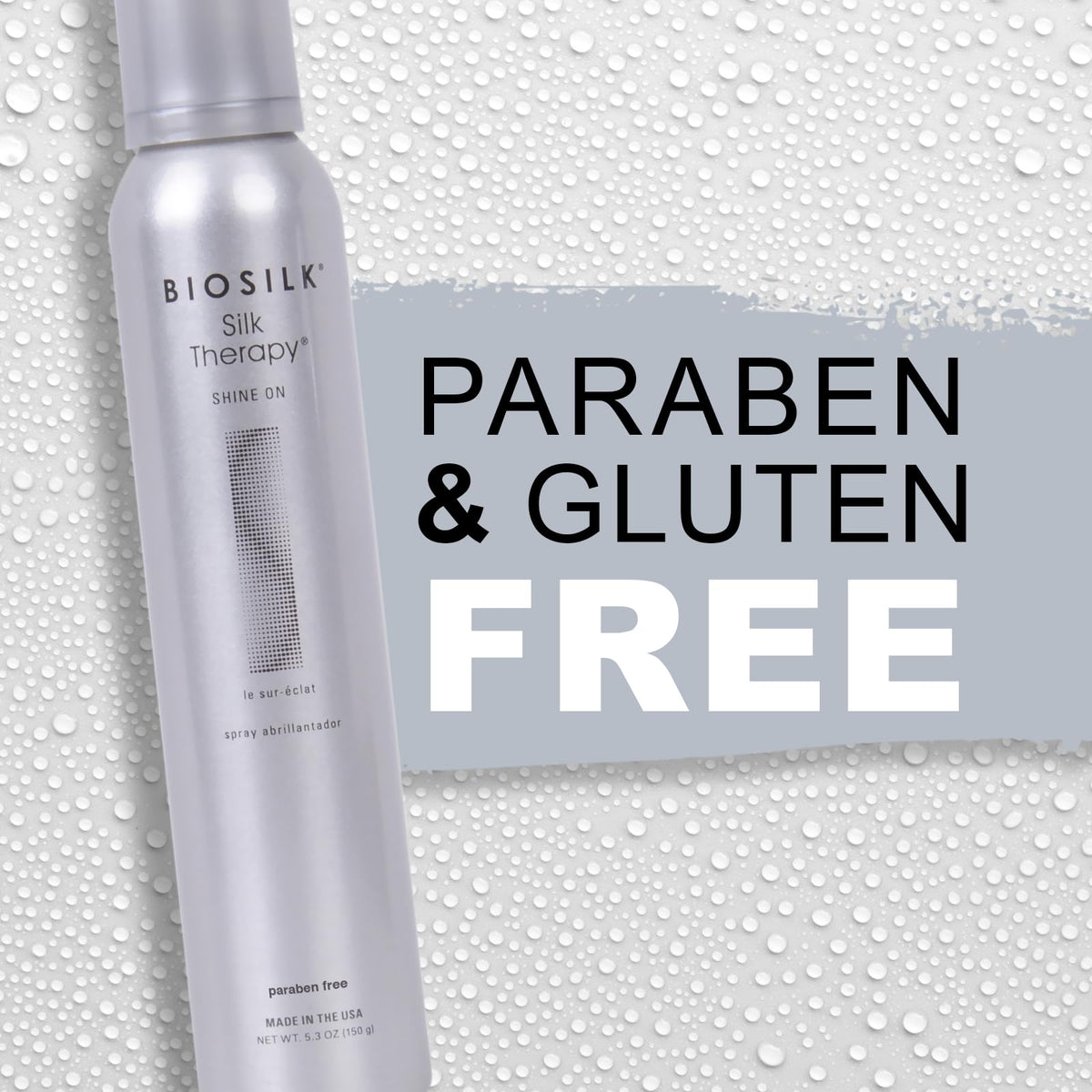BioSilk can held in hand to show 5.3 oz size and travel-friendly convenience