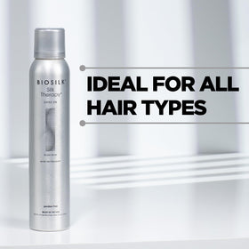 BioSilk ingredients label close-up highlighting silk therapy and sulfate-free claim