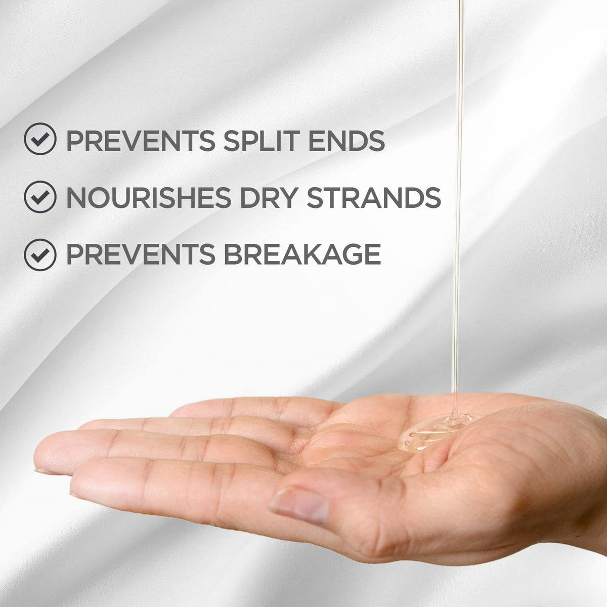 BioSilk before and after on fine hair showing smoother shinier results