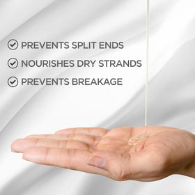 BioSilk before and after on fine hair showing smoother shinier results