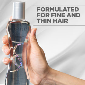 BioSilk texture drops on hand showing lightweight silk-like consistency