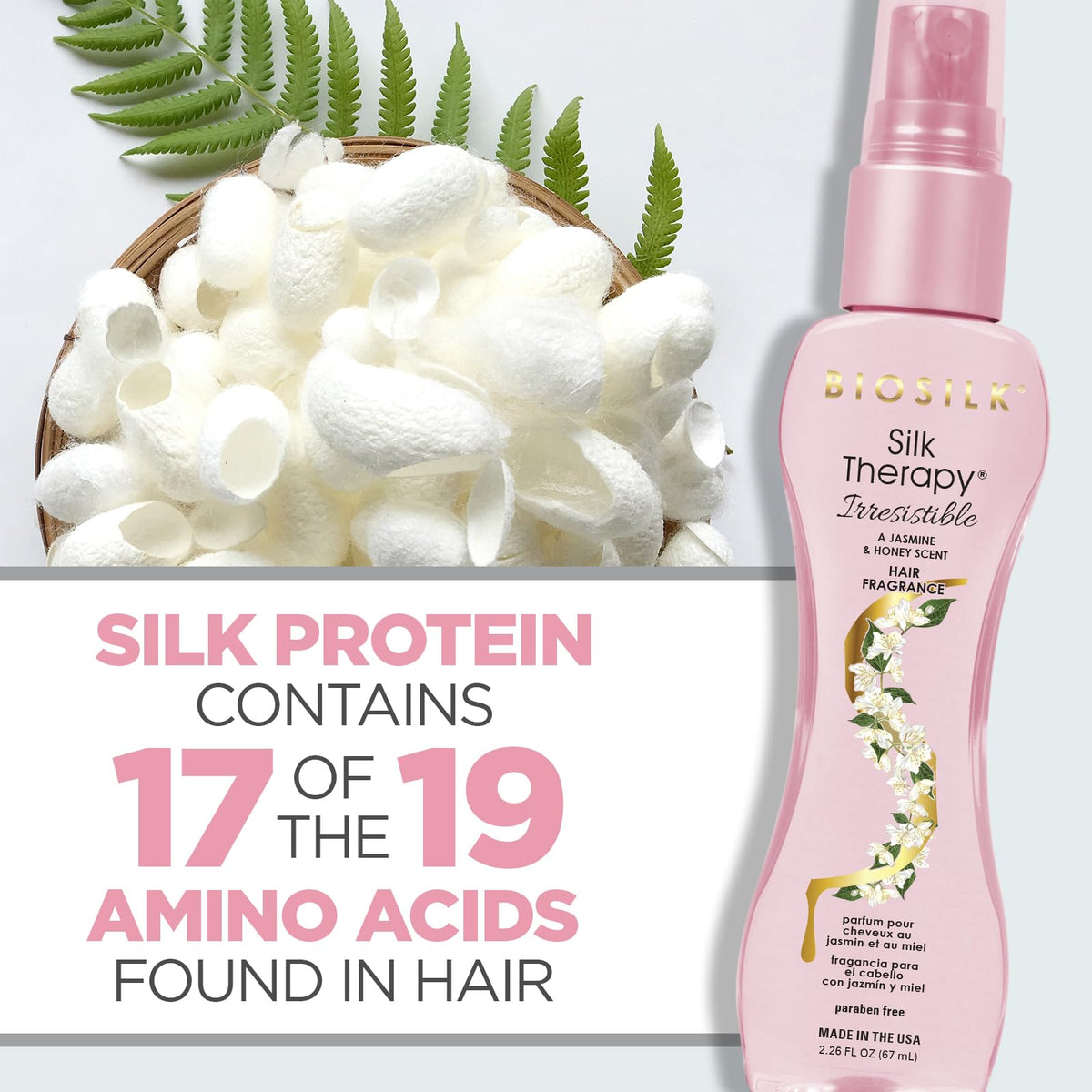 BioSilk bottle in hand for size comparison and travel-friendly benefit