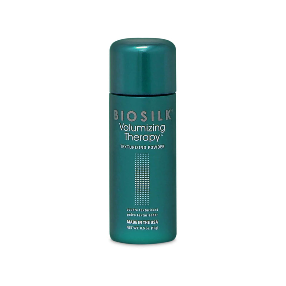 BioSilk front packaging showing compact volumizing powder for travel