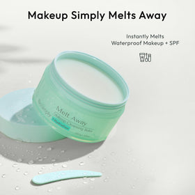 BioSimply close-up of balm melting texture, demonstrates smooth easy application