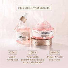 BIOSSANCE moisturizer on bathroom shelf styled for daily routine convenience and shelf-ready look