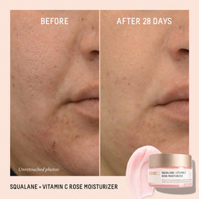 BIOSSANCE moisturizer pump dispensing a dollop highlighting easy, hygienic application benefit