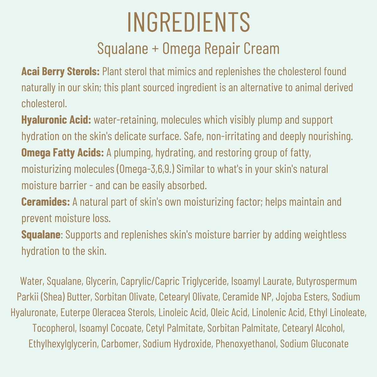 BIOSSANCE packaging label detail emphasizing ingredient transparency and trust