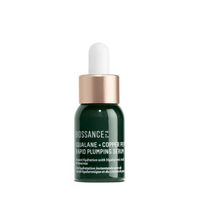 Biossance front label showing product name and size with clear packaging benefits