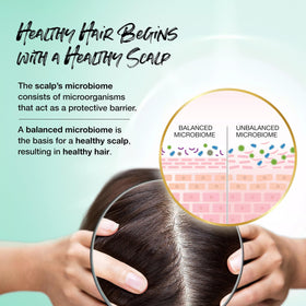 Biotera label detail showing microbiome-friendly and color-safe claims