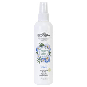Biotera front packaging showing lightweight finishing spray benefit